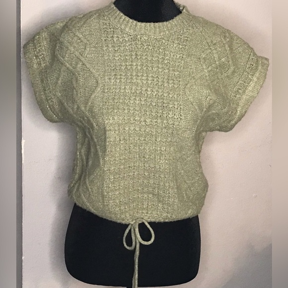 Hippie Rose Sweaters - ⭐️$5 Add-on Hippie Rose Sweater Vest Sage Green XS
